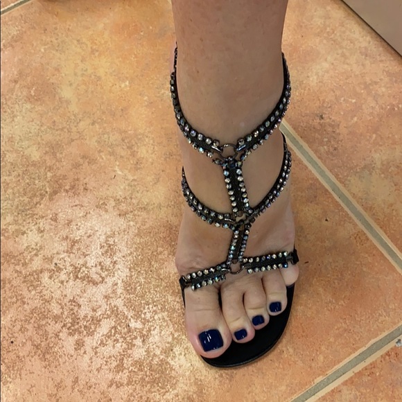 Giuseppe Zanotti Shoes - Giuseppe Zanotti Rhinestone Heels -  Sz 7 1/2